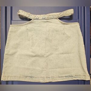 NWT weworewhat "Cut Out Skirt" In Indigo Comfort Super Light